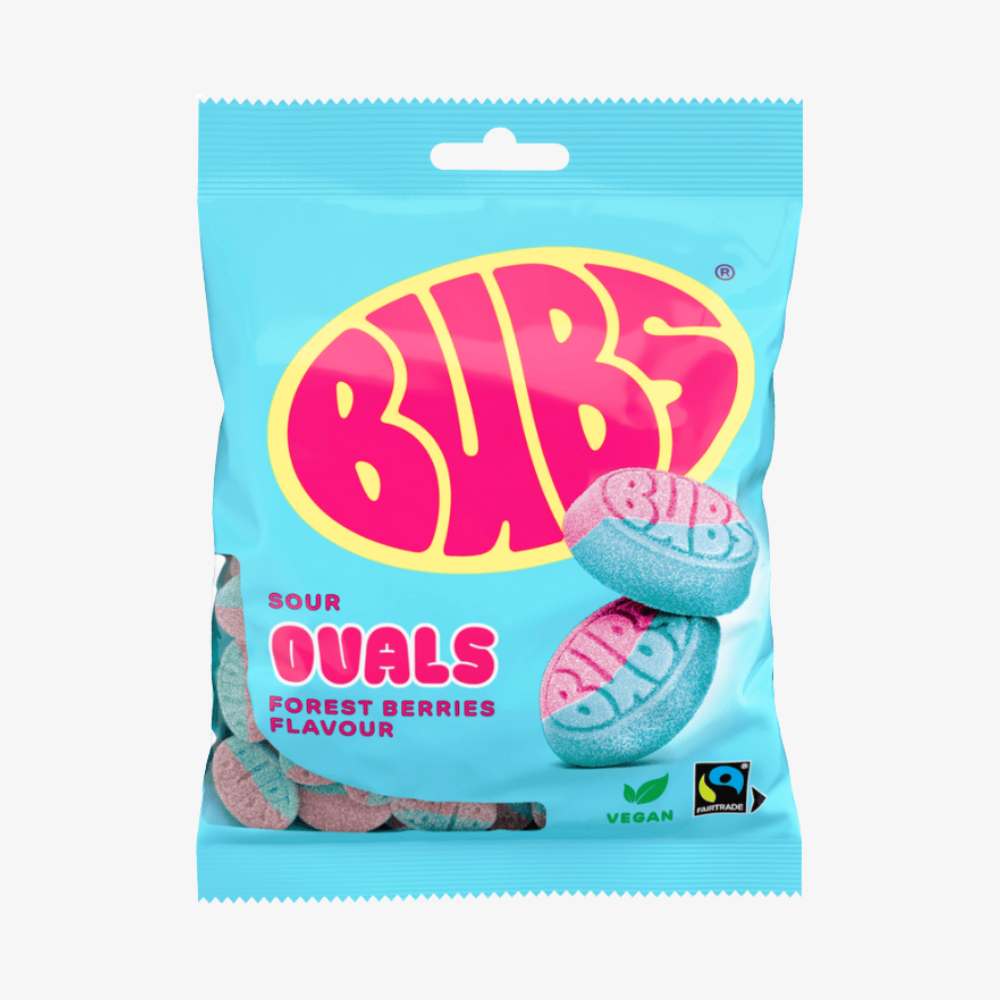 BUBS Sour Forest berries Ovals 90G (3.17OZ)