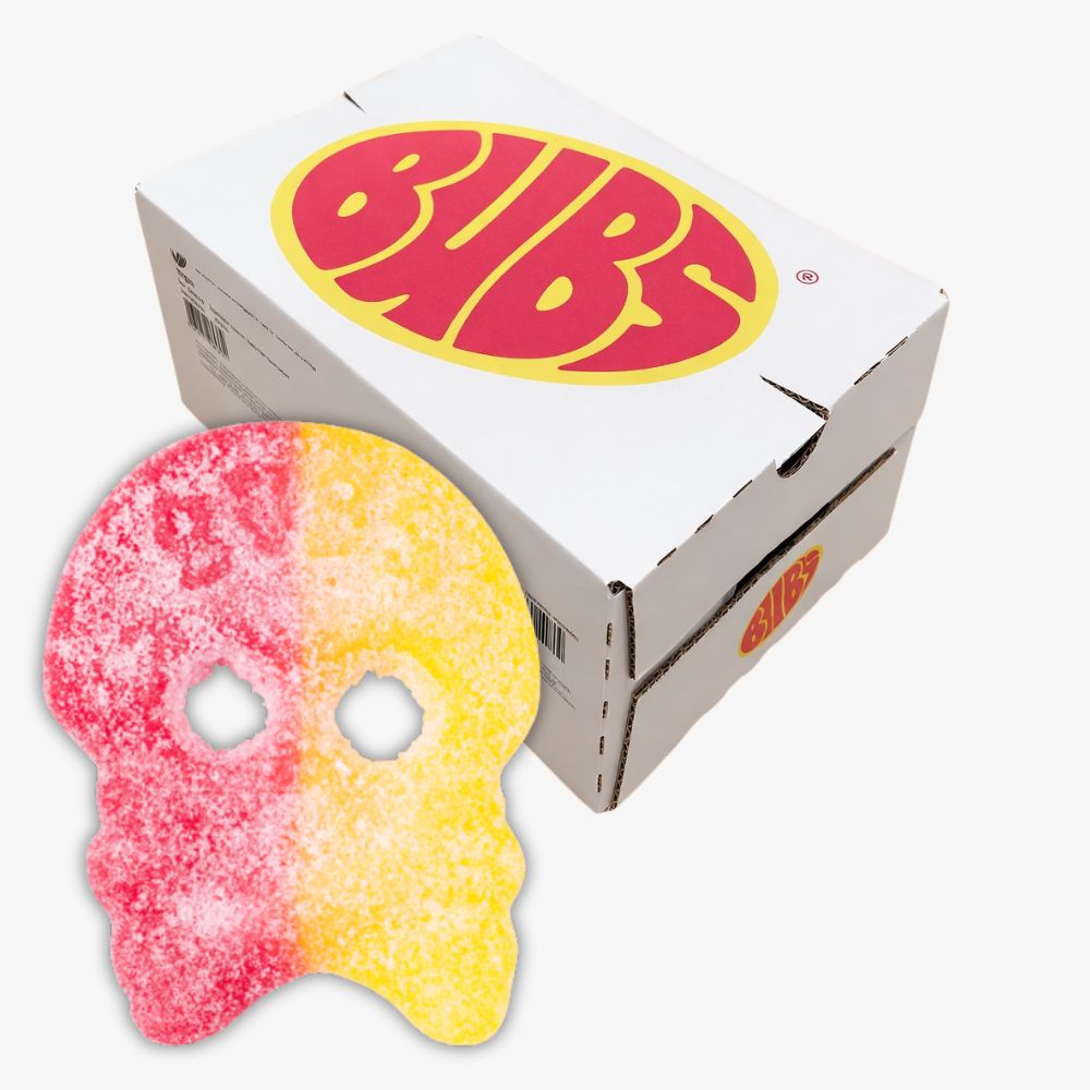 BUBS Sour Giant Lemon Raspberry Skull Skalle 3.2KG