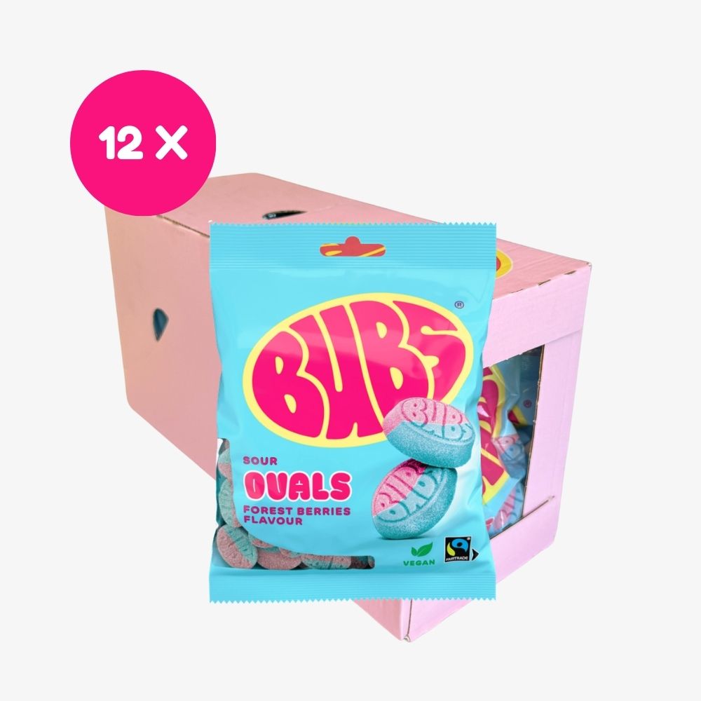 BUBS Sour Forest berries Ovals 90G / 3.17OZ 12-Pack