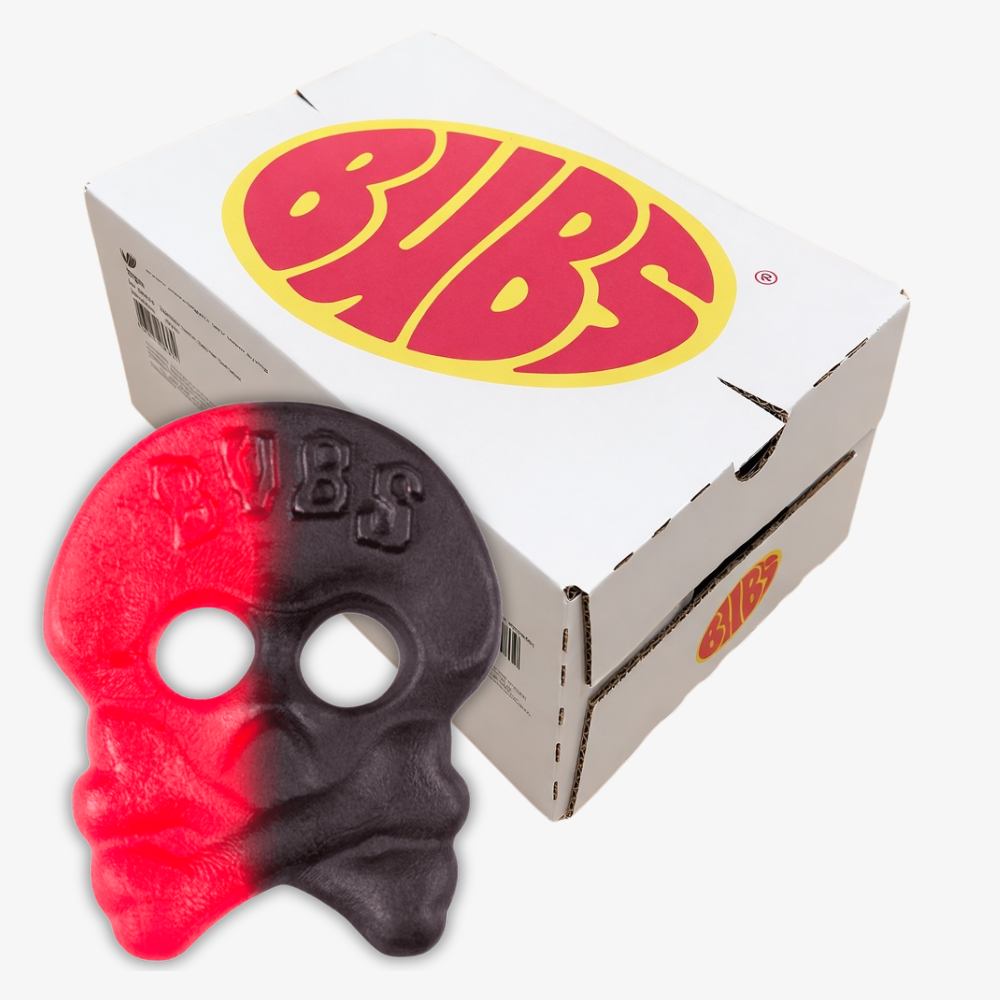BUBS Raspberry Salty Licorice Skull Skalle 4KG