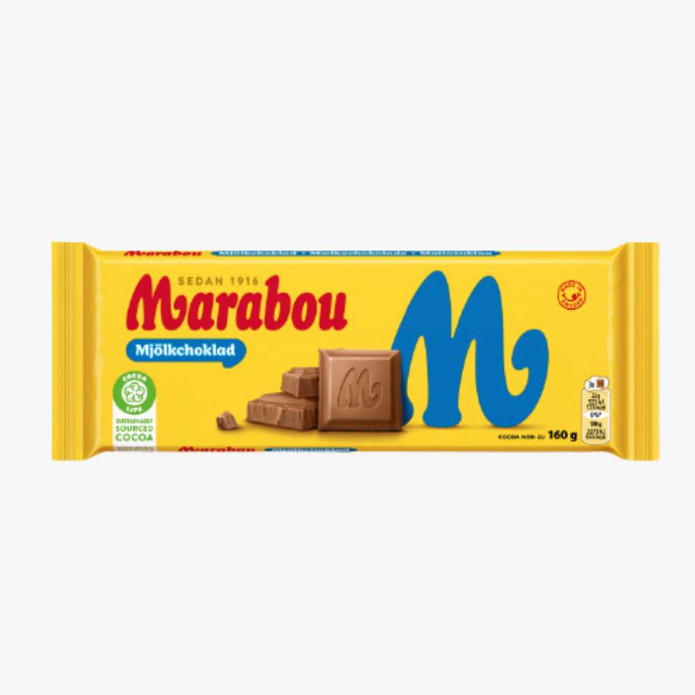 Marabou milk chocolate milk bar